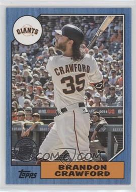 2022 Topps Series 2 - 1987 Topps Baseball - Blue #87TB-34 - Brandon Crawford