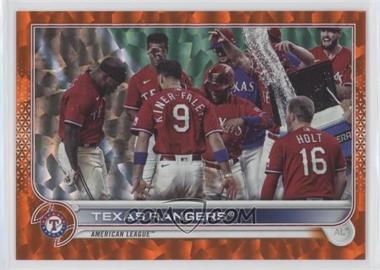 2022 Topps Series 2 - [Base] - Orange Foilboard #558 - Texas Rangers /299