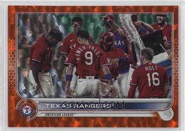2022 Topps Series 2 - [Base] - Orange Foilboard #558 - Texas Rangers /299