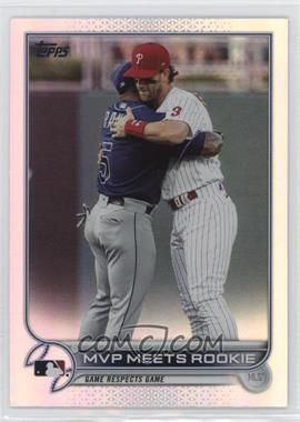 2022 Topps Series 2 - [Base] - Rainbow Foil #367 - Checklist - MVP Meets Rookie (Game Respects Game)