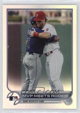 2022 Topps Series 2 - [Base] - Rainbow Foil #367 - Checklist - MVP Meets Rookie (Game Respects Game)