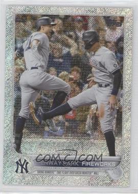 2022 Topps Series 2 - [Base] - Retail Foilboard #399 - Checklist - Fenway Park Fireworks (Bronx Bombers Take Flight Over Green Monster Wall) /875