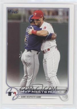 2022 Topps Series 2 - [Base] #367 - Checklist - MVP Meets Rookie (Game Respects Game)