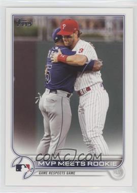 2022 Topps Series 2 - [Base] #367 - Checklist - MVP Meets Rookie (Game Respects Game)