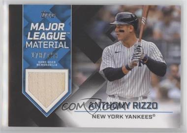 2022 Topps Series 2 - Major League Materials - Black #MLM-AR - Anthony Rizzo /199