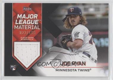 2022 Topps Series 2 - Major League Materials - Black #MLM-JR - Joe Ryan /199