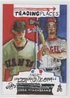 Trading Places - Shea Hillenbrand (2007 Topps) #/70