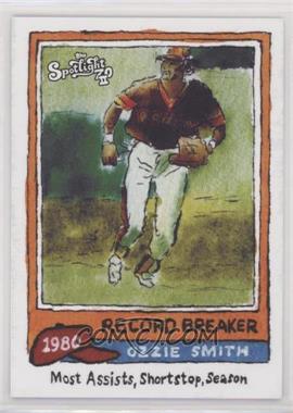 2022 Topps Spotlight 70 II By Andy Friedman - [Base] - Spotlight 70 Stamp #35 - Record Breaker - Ozzie Smith (1980 Topps) /70