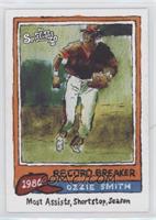 Record Breaker - Ozzie Smith (1980 Topps) #/70