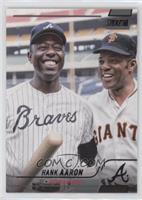 Hank Aaron (Posed with Willie Mays)