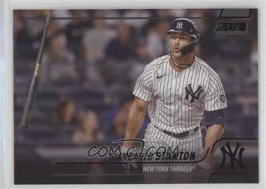 2022 Topps Stadium Club - [Base] - Black Foil #232 - Giancarlo Stanton