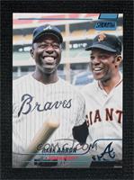 Hank Aaron (Posed with Willie Mays) #/50