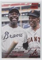 Hank Aaron (Posed with Willie Mays) [EX to NM]