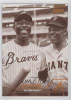 Hank Aaron (Posed with Willie Mays)