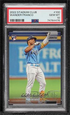 2022 Topps Stadium Club - [Base] #100.1 - Wander Franco [PSA 10 GEM MT]