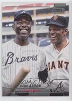 Hank Aaron (Posed with Willie Mays)