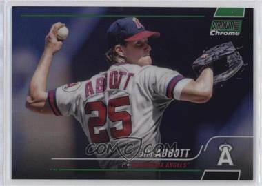 2022 Topps Stadium Club Chrome - [Base] - Green Refractor #67 - Jim Abbott /99