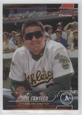 2022 Topps Stadium Club Chrome - [Base] - Red Refractor #114 - Jose Canseco /5