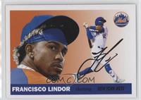 1955 Topps Baseball Design - Francisco Lindor #/1,724