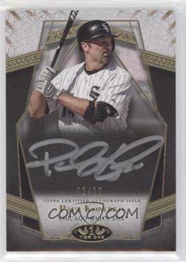 2022 Topps Tier One - Prime Performers Autographs - Silver Ink #PPA-PK - Paul Konerko /10