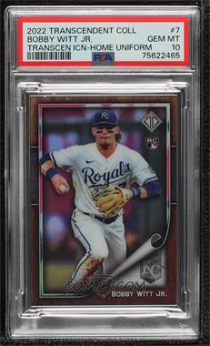 2022 Topps Transcendent Collection - [Base] #7 - Bobby Witt Jr. /50 [PSA 10 GEM MT]