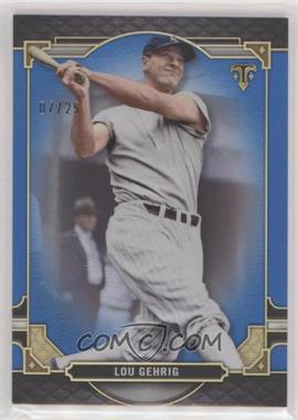 2022 Topps Triple Threads - [Base] - Sapphire #18 - Lou Gehrig /25
