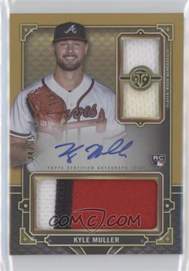 2022 Topps Triple Threads - Rookie and Future Phenom Autographed Relics - Gold #RFPAR-KM - Kyle Muller /35