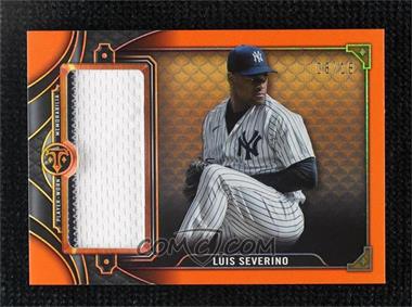 2022 Topps Triple Threads - Single Jumbo Relics - Amber #SJR2-LS2 - Luis Severino /18