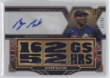 2022 Topps Triple Threads - Triple Threads Autograph Relics #TTAR-BB2 - Byron Buxton /27