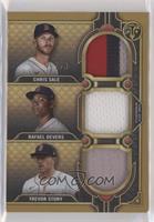 Trevor Story, Chris Sale, Rafael Devers #/9