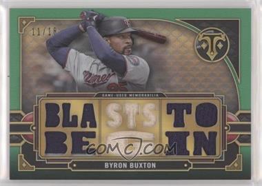 2022 Topps Triple Threads - Triple Threads Relics - Emerald #TTR-BBU - Byron Buxton /18