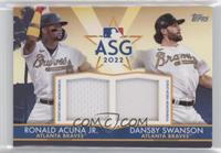 Dansby Swanson, Ronald Acuña Jr. [EX to NM] #/25