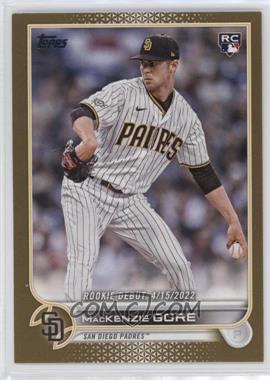 2022 Topps Update Series - [Base] - Gold #US294 - Rookie Debut - MacKenzie Gore /2022