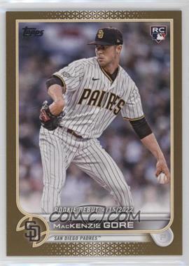 2022 Topps Update Series - [Base] - Gold #US294 - Rookie Debut - MacKenzie Gore /2022