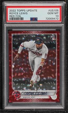 2022 Topps Update Series - [Base] - Red Foil #US105 - Royce Lewis /199 [PSA 10 GEM MT]