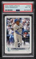 Julio Rodriguez (Vertical, Batting in Alternate Uniform) [PSA 8 NM…