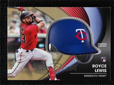 2022 Topps Update Series - Commemorative Batting Helmet Manufactured Relics - Gold #BH-RL - Royce Lewis /75