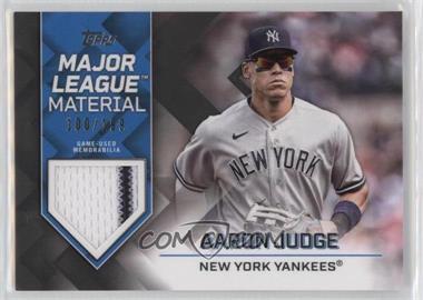 2022 Topps Update Series - Major League Material - Black #MLM-AJ - Aaron Judge /199