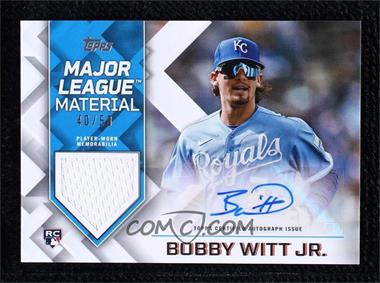 2022 Topps Update Series - Major League Material Autographs #MLMA-BW - Bobby Witt Jr. /50