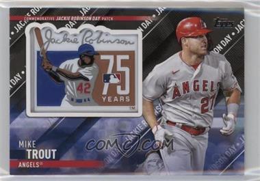 2022 Topps Update Series - Special Event Patch Manufactured Relics - Black #SEP-MT - Mike Trout /199