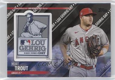 2022 Topps Update Series - Special Event Patch Manufactured Relics - Black #SEP-MTR - Mike Trout /199