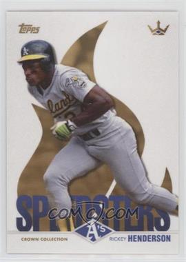 2022 Topps X Bobby Witt Jr. Crown Collection - [Base] #46 - Speedsters - Rickey Henderson