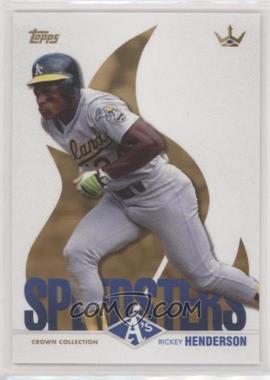 2022 Topps X Bobby Witt Jr. Crown Collection - [Base] #46 - Speedsters - Rickey Henderson
