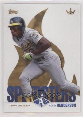 2022 Topps X Bobby Witt Jr. Crown Collection - [Base] #46 - Speedsters - Rickey Henderson