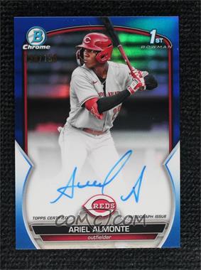 2023 Bowman - Chrome Prospect Autographs - Blue Refractor #CPA-AA - Ariel Almonte /150