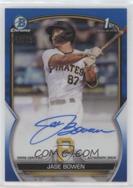 2023 Bowman - Chrome Prospect Autographs - Blue Refractor #CPA-JBN - Jase Bowen /150