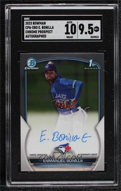 2023 Bowman - Chrome Prospect Autographs #CPA-EBO - Enmanuel Bonilla [SGC 9.5 Mint+]