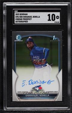 2023 Bowman - Chrome Prospect Autographs #CPA-EBO - Enmanuel Bonilla [SGC 10 GEM]