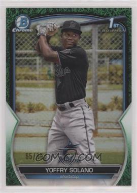 2023 Bowman - Chrome Prospects - Green Grass Refractor #BCP-72 - Yoffry Solano /99