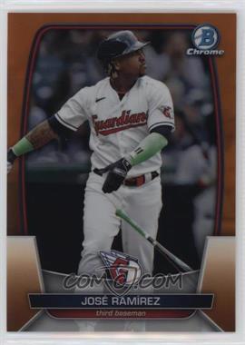 2023 Bowman Chrome - [Base] - Orange Refractor #100 - José Ramírez /25